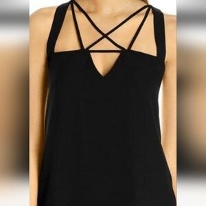 BCBGMaxAzria Black Sleeveless Blouse